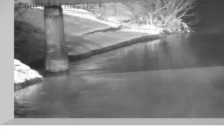 Webcam with a view of the water level scale in the Aba River in Novokuznetsk