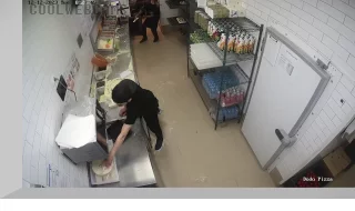 Webcam in the pizzeria «Dodo Pizza» on Baytik Baatyr Street, Bishkek