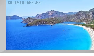 Webcam overlooking the Blue Lagoon, Oludeniz, Turkey