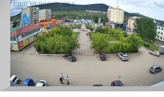 Webcam overlooking Kirov Boulevard, Ust-Kut