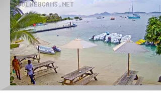 Webcam on Cruz Bay Beach, Virgin Islands