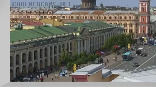 Webcam with a view of Gostiny Dvor and Nevsky Prospect, Saint Petersburg