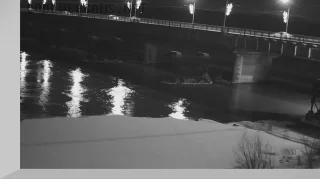 Webcam with a view of the Kuznetsky Bridge in Novokuznetsk city, Russia