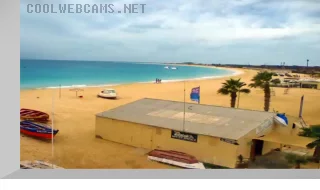 PTZ webcam on Palm Beach, Cape Verde