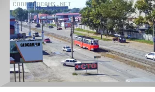 Webcam on Merlin Street in Biysk city
