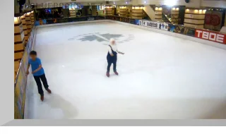 The skating rink in the shopping mall «Gallery»