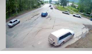 Webcam at the intersection of Rechnikov and Khalturina streets, Ust-Kut