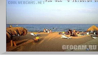 Red Sea beach webcam, Hurghada