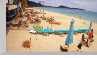 Richie Beach cafe webcam, Koh Samui, Thailand