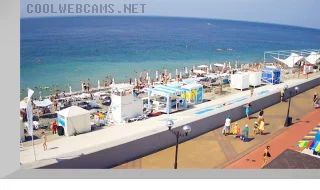 Webcam overlooking the beach and the sea, Sirius settlement, Russia