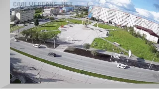 Webcam with a view of the monument-memorial «Defenders of the Fatherland», Usinsk